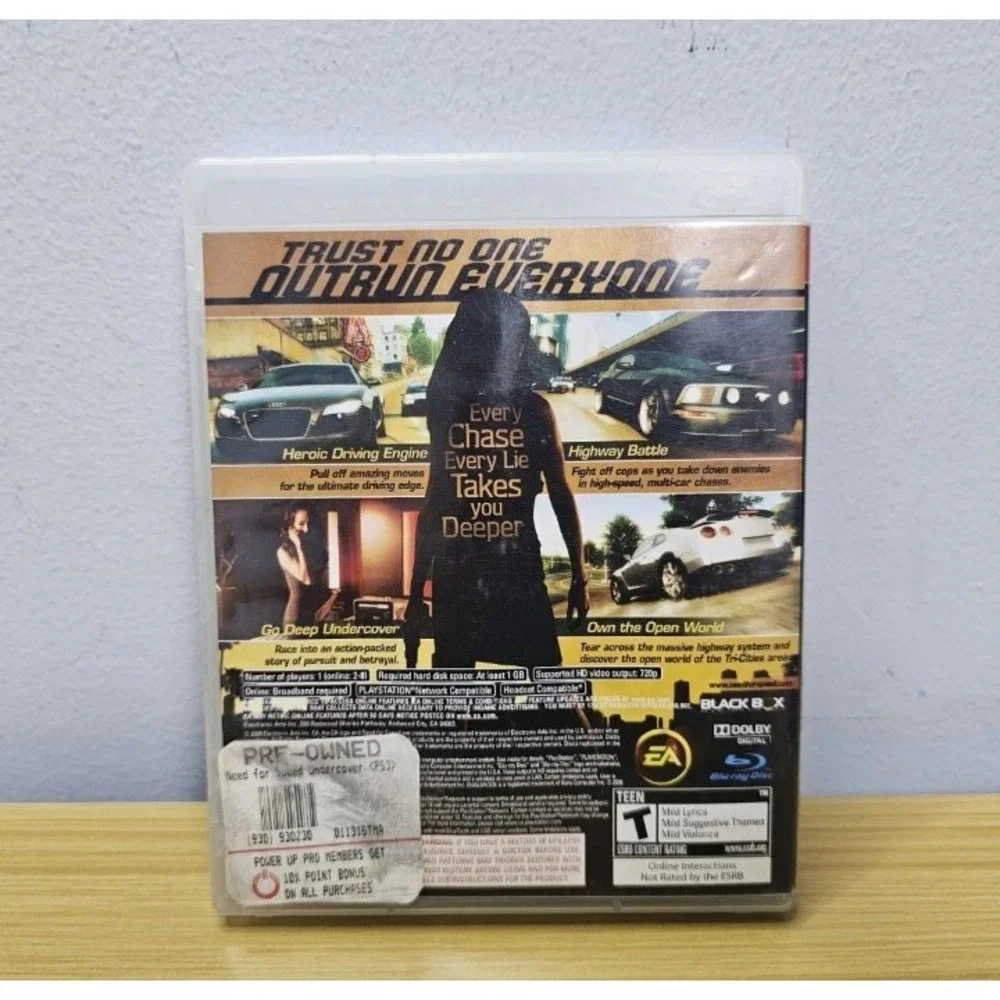Need For Speed Undercover for PlayStation 3 PS3 Complete Fast Shipping Mint